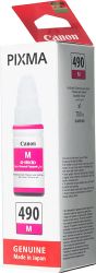 Чернила Canon GI-490M 0665C001, для Canon, 70мл, пурпурный