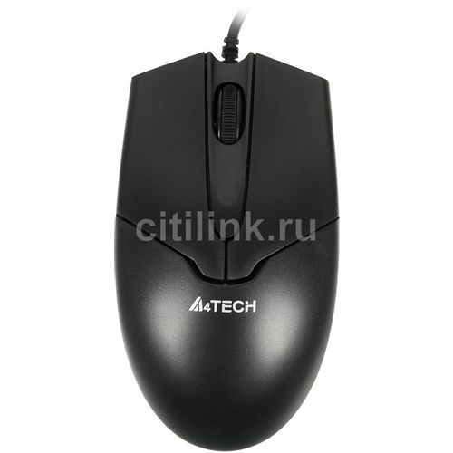 Мышь проводная A4TECH V-Track Padless OP-550NU, оптическая, USB, 1200dpi, черный