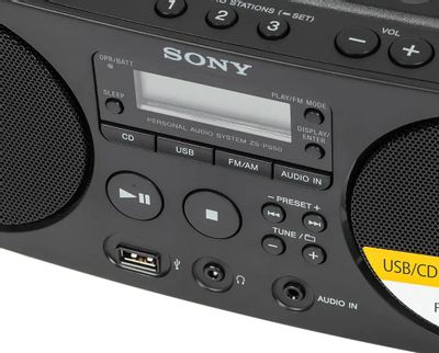 Аудиомагнитола Sony ZS-PS50, черный – купить в Ситилинк | 340333