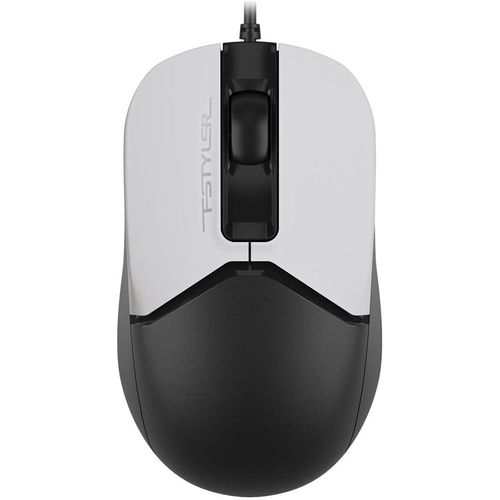 Мышь проводная A4TECH Fstyler FM12 Panda, оптическая, USB, 1200dpi, белый и черный