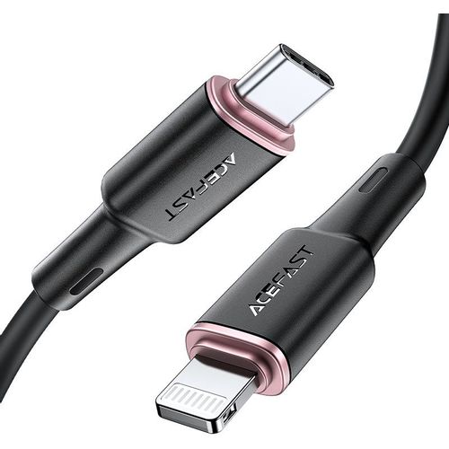 Кабель ACEFAST C2-01, Lightning (m) - USB Type-C (m), 1.2м, MFI, 3A, черный [af-c2-01-bk]