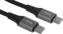 Изображение товара Кабель Hoco X92 Honest,  USB Type-C (m) -  USB Type-C (m),  3м,  3A,  черный [x92 honest type-c to type-c]