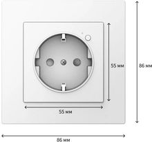 Умная розетка AQARA Wall Outlet H2 EU белый