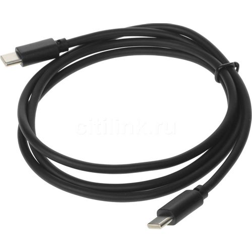 Кабель Buro USB Type-C (m) — USB Type-C (m), 1м, 3A, черный [pd15w]