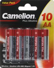 Изображение товара Батарейки CAMELION Plus Alkaline LR6-BP10 10 шт надежный щелочной источник питания