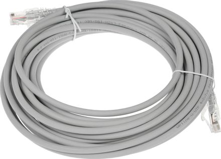 Патч-корд WRLINE вилка RJ-45,  вилка RJ-45,  кат.5E,  LSZH,  10м,  серый [wr-pc-rj45-utp-5e-10-gy]
