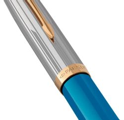 Ручка шариковая Parker 51 Premium Turquoise GT чернила черный коробка подарочная