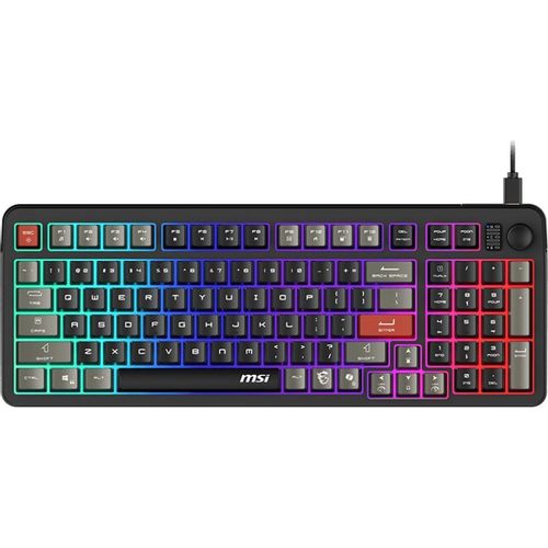 Клавиатура MSI Forge GK110, проводная, USB, мембранная, черный/серый [s11-04ru258-hh9]