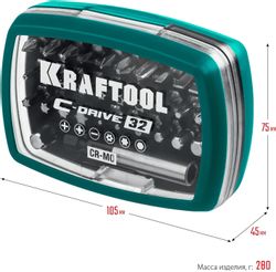 Набор бит Kraftool 26067-H32, универсальное, шестигранный