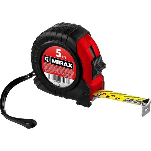 Рулетка строительная MIRAX Rubber, 5м x18мм [34011-05-18_z02]