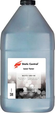 Тонер STATIC CONTROL B2375-1KG-OS,  для Brother HL-2375,  черный, 1000грамм, флакон