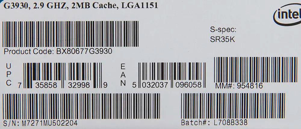 Intel celeron g3930 2.9 ghz new arrivals