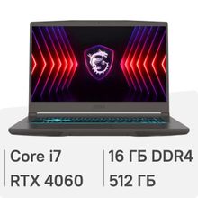 Изображение товара Игровой ноутбук MSI Thin 15 B13VF-3402XRU 15.6 IPS i7 RTX 4060 SSD