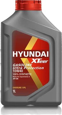Моторное масло Hyundai XTeer Gasoline Ultra Protection, 10W-40, 1л ...