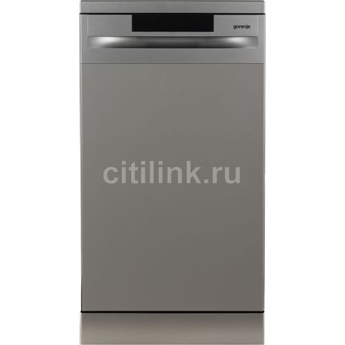 Посудомоечная машина Gorenje GS520E15S (2 корзины), узкая, напольная, 44.8см, загрузка 9 комплектов, нержавеющая сталь