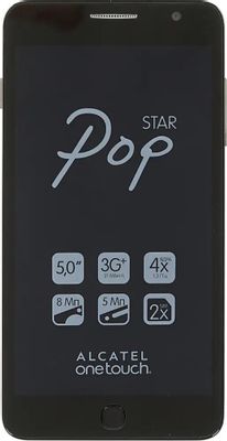 Смартфон Alcatel Pop Star 5022D,  белый / желтый