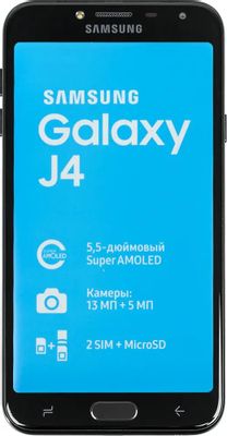 Смартфон Samsung Galaxy J4 (2018) 32Gb,  SM-J400,  черный