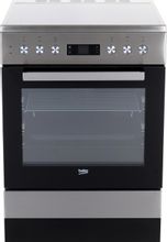 Электрическая плита Beko FSM67320DXT, стеклокерамика, серебристый ...