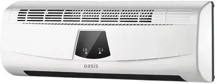 Тепловентилятор керамический OASIS NTD-20 (B),  2000Вт,  с термостатом, 2 режима, с пультом, белый [ntd-20 (в)]