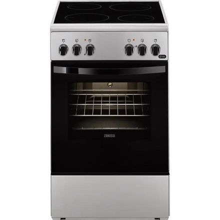 Электрическая плита Zanussi ZCV9540J1S, стеклокерамика, серебристый