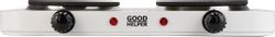 Настольная плита электрическая GOODHELPER ES-20P10, эмалированный металл, белый