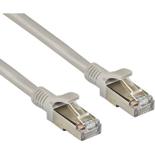 Патч-корд EXEGATE FTP-RJ45-RJ45-C5e-CU-3M-GY FTP, кат.5E, 3м, 4 пары, медь, многожильный, серый