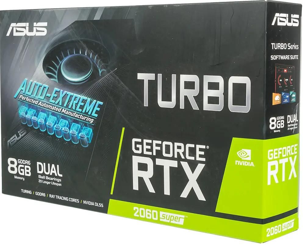 ASUS NVIDIA GeForce RTX 2060SUPER TURBO RTX2060S 8G EVO 8 GDDR6 Ret 1174022