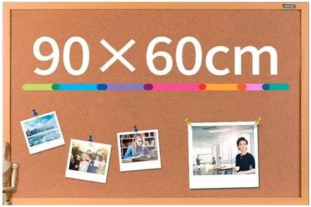 Доска пробковая Deli 8764 желтый 60x90см