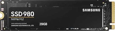 SSD накопитель Samsung 980 MZ-V8V250BW 250ГБ, M.2 2280, PCIe 3.0 x4,  NVMe,  M.2