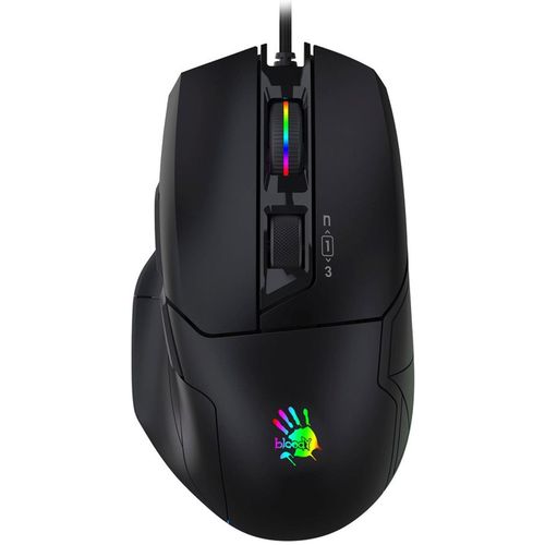 Мышь проводная A4TECH Bloody W70 Max, игровая, оптическая, USB, 10000dpi, черный [w70 max (stone black)]