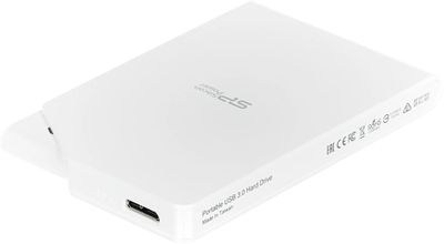 Внешний диск HDD  Silicon Power Stream S03, 1ТБ, белый [sp010tbphds03s3w]