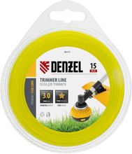 Изображение товара Леска для садовых триммеров DENZEL 96113 3мм 15м