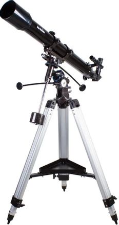 Телескоп SKY-WATCHER 709EQ2 рефрактор d70мм fl900мм 140x черный, серебристый [67957]