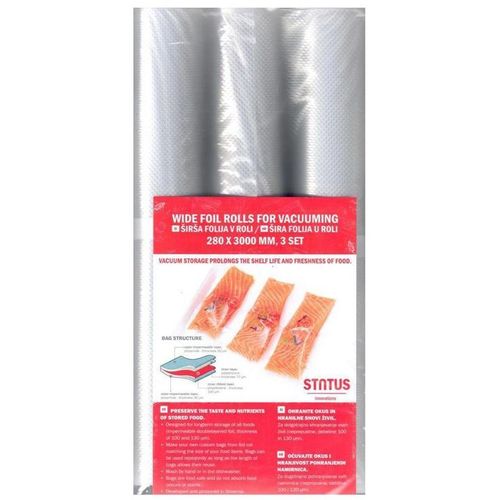 Пакеты для вакуумной упаковки STATUS VB, 28см x 300см