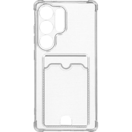 Чехол (клип-кейс) ZIBELINO Silicone Card Holder, для Samsung Galaxy S25 Ultra, прозрачный [zsch-sam-s25-ult-cam-trn]