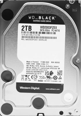 Жесткий диск WD Black WD2003FZEX,  2ТБ,  HDD,  SATA III,  3.5"