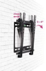 Кронштейн для телевизора Kromax IDEAL-6, 15-47", настенный, наклон, черный