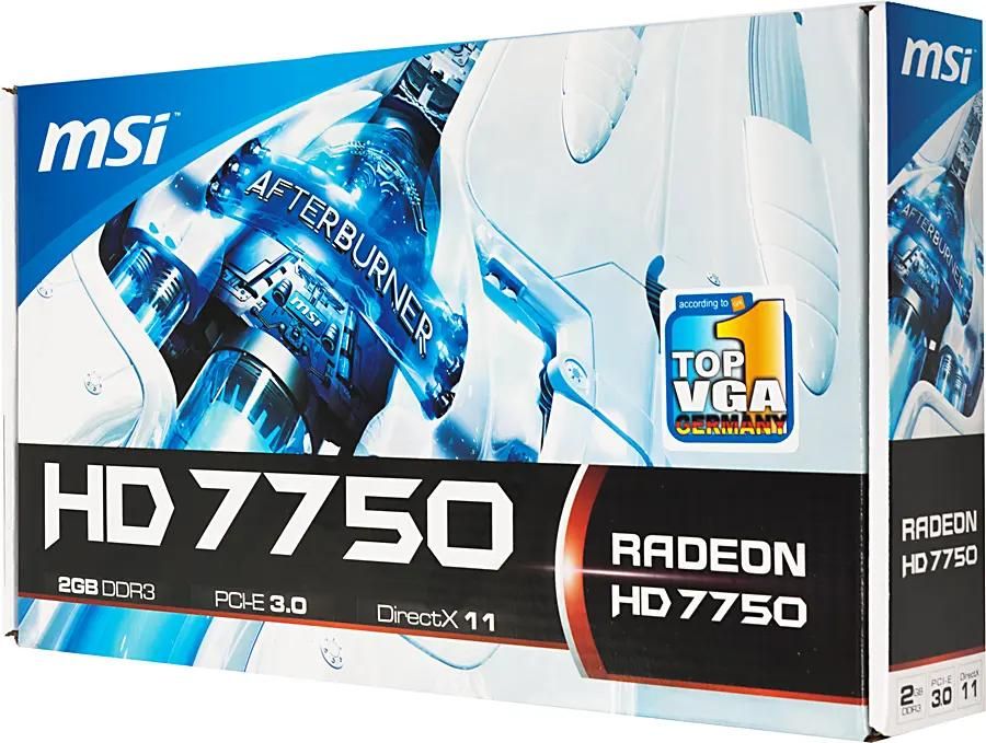 MSI AMD Radeon HD 7750 2 GDDR3 Ret r7750 2gd3 713930
