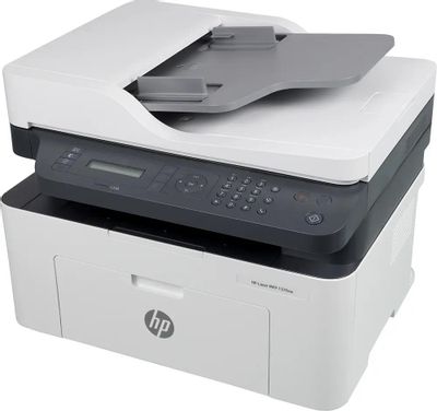 МФУ лазерный HP Laser 137fnw черно-белая печать, A4, цвет белый [4zb84a ...