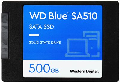 SSD накопитель WD Blue SA510 WDS500G3B0A 500ГБ, 2.5", SATA III, SATA ...