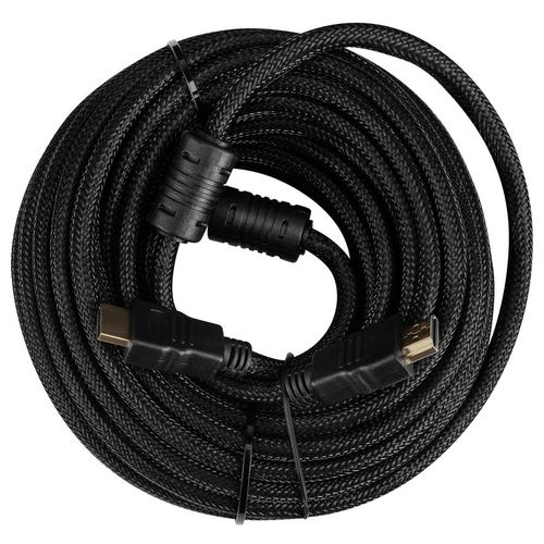 Кабель аудио-видео Buro HDMI (m) - HDMI (m), ver 1.4, 10м, GOLD, ф/фильтр, черный [hdmi-v1.4-10mc]