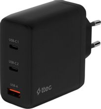 Изображение товара Сетевое зарядное устройство TTEC 2SCG04S 120Вт USB-A и USB-C черное