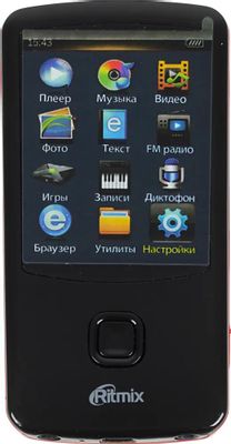 Характеристики MP3 плеер Ritmix RF-7100 flash 4ГБ черный (754829 ...