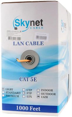 Характеристики Кабель SKYNET CSL-FTP-LSZH-4-CU FTP, cat.5E, 305м, 4 ...