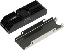 Радиатор Digma DGRDRM2C для 2280, с вентилятором 20мм, металлический