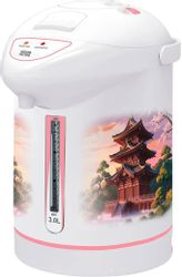 Термопот GOODHELPER TP30M01, белый и рисунок
