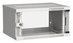 Шкаф коммутационный ITK Linea WE LWE3-06U64-GF настенный, стеклянная передняя дверь, 6U, 600x320x450 мм