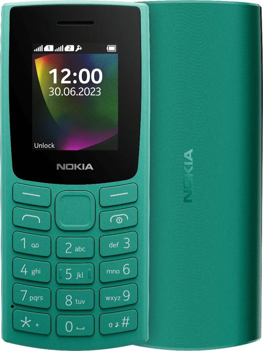 Характеристики Сотовый телефон Nokia 106 (TA-1564) DS EAC, зеленый  (1981689) смотреть в СИТИЛИНК