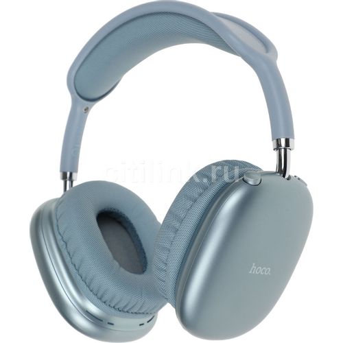 Наушники Hoco Air Triumph W35, 3.5 мм/Bluetooth, мониторные, голубой