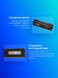 Оперативная память Kingston Fury Beast Black KF432C16BBK2/16 DDR4 - 2x 8ГБ